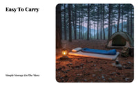 Inflatable Mattress, Outdoor Camping Air Bed, Portable Tent Mat, Brushed PVC, Double Size