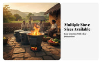 Commercial Energy-Saving Thickened Stove, Large Pot Cooker, Multi-Fuel Compatible