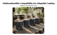 Commercial Energy-Saving Thickened Stove, Large Pot Cooker, Multi-Fuel Compatible