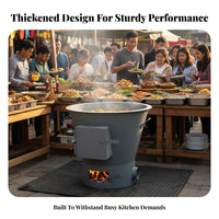 Commercial Energy-Saving Thickened Stove, Large Pot Cooker, Multi-Fuel Compatible