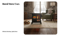 Rural Heating Stove, Multi-Functional Boiler, Home Radiator Heater, Thickened Steel, Fast Heating