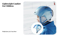Children's Ski Helmet with Integrated Goggles, Multi-Coating Protection, Anti-Fog, Unisex, Winter Sports Equipment