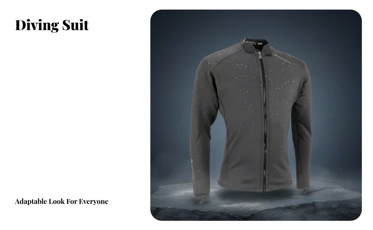 metallic Wetsuit, ocean-sleek Split Design, Nano Infrared Thermal, Sun Protection, Unisex Diving Suit
