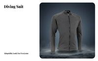 metallic Wetsuit, ocean-sleek Split Design, Nano Infrared Thermal, Sun Protection, Unisex Diving Suit