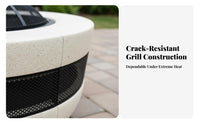 Outdoor Fire Pit Grill Table, Multi-Functional Heating & Tea Indoor Home Barbecue, Carbon Electric Combo