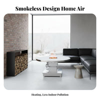 Stainless Steel Reflow Stove, Multi-Functional Smokeless Heater, Wood Compatible, Thickened Design for Indoor Home Use, New Model
