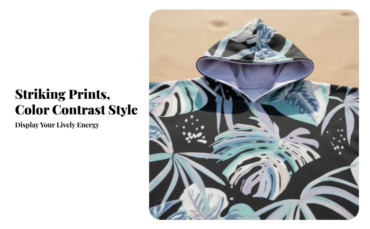 Quick-Dry Bath Towel, Beach Towel, Microfiber, Hooded, Portable, Water Absorbent, Sun Protection, New design