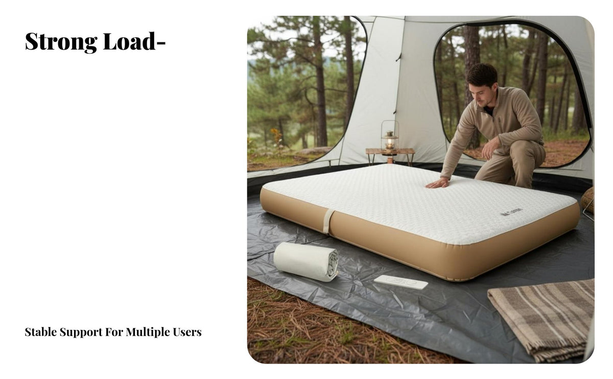Inflatable Mattress, 20cm Thick, Plush Surface, Outdoor Camping, Comfortable Support