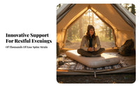 Inflatable Mattress, Brushed Air Bed, Outdoor Camping Tent Mat, Adjustable Firmness, Built-in Pump
