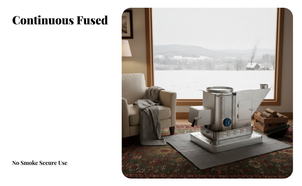 double energy Heating Stove, Smokeless Wood Burner, Indoor Home Heater, Rural Winter Fireplace