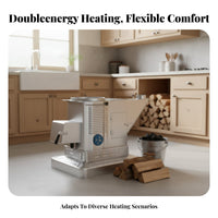 double energy Heating Stove, Smokeless Wood Burner, Indoor Home Heater, Rural Winter Fireplace