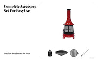Outdoor Heater, BBQ Grill, Multifunctional Fire Stove for Patio, Garden, Camping, Home