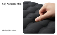 Outdoor Camping Inflatable Mattress, Moistureresistant Pad, Foldable Sleeping Mat, Single/Double, 12cm Thick, Portable