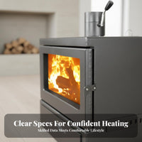 Wood Burning Fireplace, Indoor Heating Stove, Maximum Warmth Performance, For Home, Villa, Guesthouse, Commercial Spaces