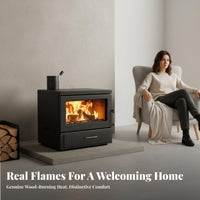 Wood Burning Fireplace, Indoor Heating Stove, Maximum Warmth Performance, For Home, Villa, Guesthouse, Commercial Spaces