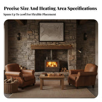 Wood Burning Fireplace, Indoor Heating Stove, Maximum Warmth Performance, For Home, Villa, Guesthouse, Commercial Spaces