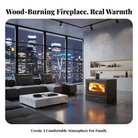 Wood Burning Fireplace, Indoor Heating Stove, Maximum Warmth Performance, For Home, Villa, Guesthouse, Commercial Spaces