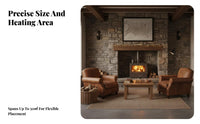 Wood Burning Fireplace, Indoor Heating Stove, Maximum Warmth Performance, For Home, Villa, Guesthouse, Commercial Spaces