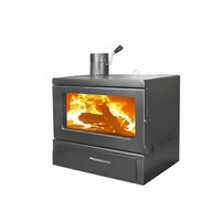 Wood Burning Fireplace, Indoor Heating Stove, Maximum Warmth Performance, For Home, Villa, Guesthouse, Commercial Spaces