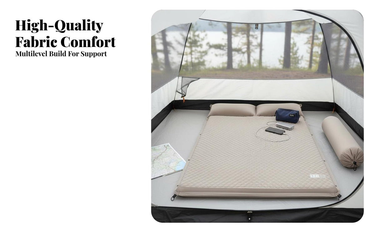 Inflatable Mattress, Automatic Air Sleeping Pad, Portable Camping Tent Mat for Outdoor, Single Size