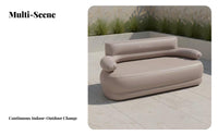 Inflatable Sofa, Portable Air Mattress, Foldable Lazy Couch with Built-in Pump, for Camping, Events, Home