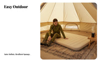 Inflatable Mattress, Outdoor Automatic Air Mattress, three-dimensional Sponge Cheese design, Camping Tent Bed