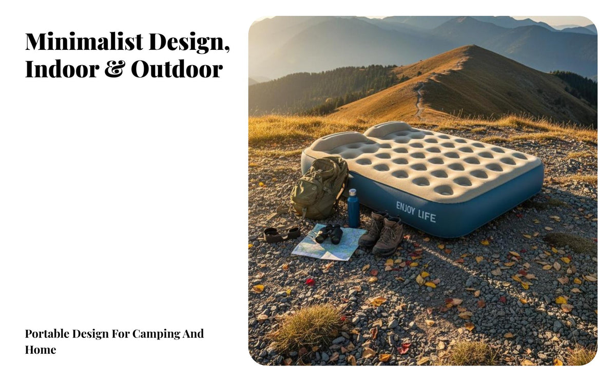Automatic Inflatable Mattress, Built-in Pump Air Bed, Portable Outdoor Camping Sleeping Pad