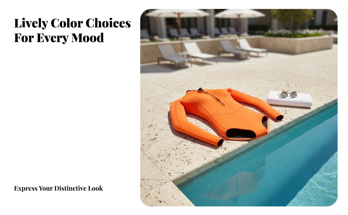 Full figure Wetsuit, Women's single-Piece Long Sleeve Swimsuit, Sun Protection, Surfing, Snorkeling