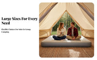 Outdoor Inflatable Mattress, Double Camping Sleeping Pad, Strong Support, Moistureresistant Mat, Adjustable Hardness