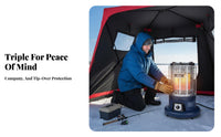 Gas Heater, Outdoor Propane Heating Stove, Indoor Winter Fireplace for Ice Fishing, Multi-Scenario Heater