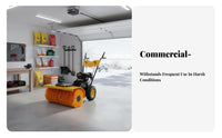 Compact Hand-Push Snow Removal Tool, Multi-Function, Gas-Powered, for Home Paths
