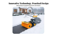 Compact Hand-Push Snow Removal Tool, Multi-Function, Gas-Powered, for Home Paths