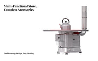 Aluminum Alloy Smokeless Fireplace, Gasification Heating Stove, Home & Wood Burner, High Thermal Conductivity, Versatile Use