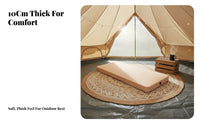 Outdoor automaticInflating Single Mattress, Thickened Sponge Sleeping Pad, Moistureresistant Camping Air Bed