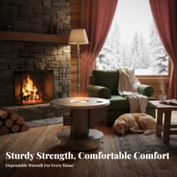 sturdy Steel Plate Heating Stove, 30-Year Lifespan, Circulating Air, 3.5m Flue