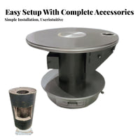 sturdy Steel Plate Heating Stove, 30-Year Lifespan, Circulating Air, 3.5m Flue