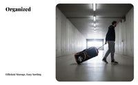 Ice puck sport Gear Bag, Large Capacity, Wheeled Trolley, Kids & Adults, Full Set Storage
