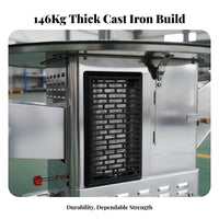 146 lb Cast Iron Gasification Stove, double energy Wood Heater, Rural Heating, Replaceable Liner