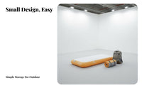 Thick Sponge Inflatable Mattress, Automatic Inflation, Outdoor Camping Air Bed, Portable Sleeping Pad, Brushed Fabric