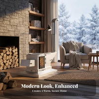 Gasification Stove, Five-Stage burning, Energy-Saving Indoor Heater, Smokeless, double energy source Wood Home Rural Use
