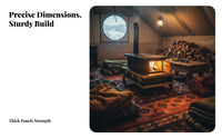 Tibetan Wood Burning Stove, Indoor Fireplace Heater, Efficient Heating for Home & Patio, Winter Use, Metal Construction
