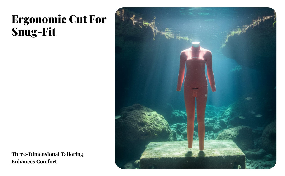 Wetsuit, 2mm super Stretch Freediving Suit, Unisex, mini Wave Series, Flexible Diving Gear