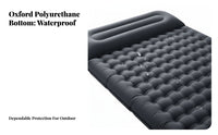 Camping Sleeping Pad, Inflatable Mattress, Outdoor Folding Moistureresistant Mat, Single/Double, 12cm Thick, outdoor dining, Hiking