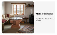 Wood Burning Heating Stove, Rural Home Indoor Heater, double combustible Wood, Thick Stainless Steel, Winter Use