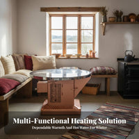 Wood Burning Heating Stove, Rural Home Indoor Heater, double combustible Wood, Thick Stainless Steel, Winter Use