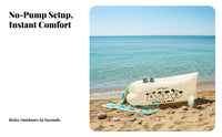 Lazy Air Sofa, Outdoor Portable Folding Inflatable Bed, No Pump Needed, Camping outing Gear