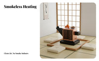 Indoor Wood Burning Stove, Multi-Functional Heating Table, Smokeless Coal Compatible, Home Use