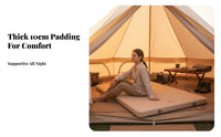 Outdoor Automatic Inflatable Mattress, Camping Air Bed, Tent Moistureresistant Sleeping Pad, sand Minimalist design