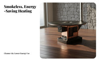 Indoor Wood Burning Stove, Energy-Saving Multifunctional Heater, Smokeless Rural Home Fireplace, versatileUse for Heating and Cooking