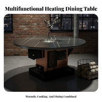 Indoor Wood Burning Stove, Energy-Saving Multifunctional Heater, Smokeless Rural Home Fireplace, versatileUse for Heating and Cooking